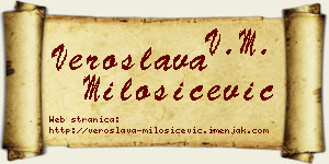 Veroslava Milošičević vizit kartica